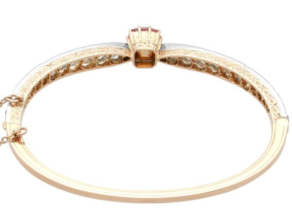 Ruby Diamond Bangle Reverse View