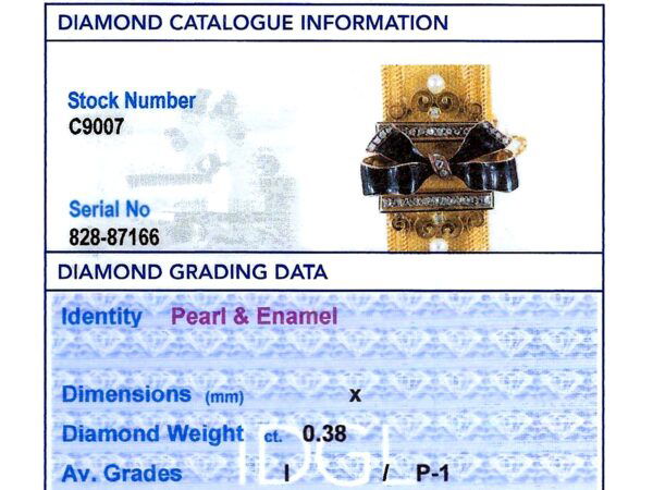 Pearl and Enamel Grading Card