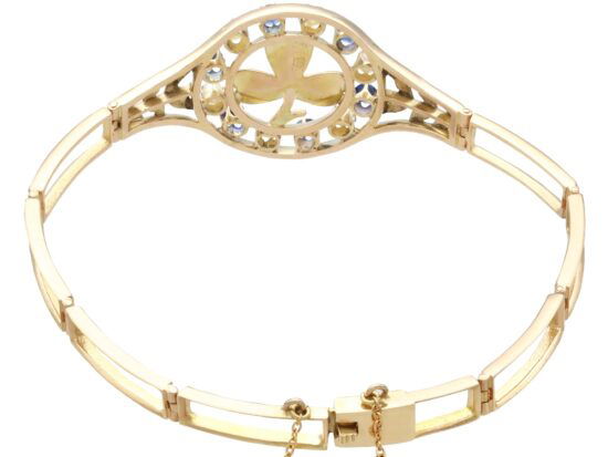 Sapphire Pearl Bracelet Reverse View