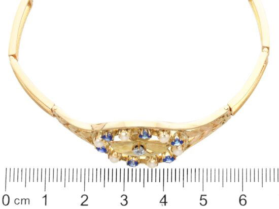 Sapphire Pearl Bracelet Measurement View