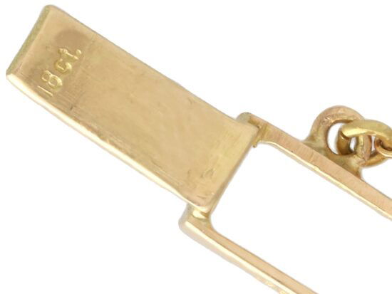 Antique Bracelet Safety Chain Detail