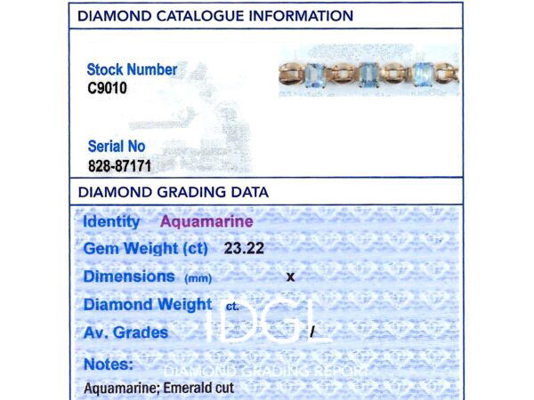 Antique Bracelet Certification Documentation