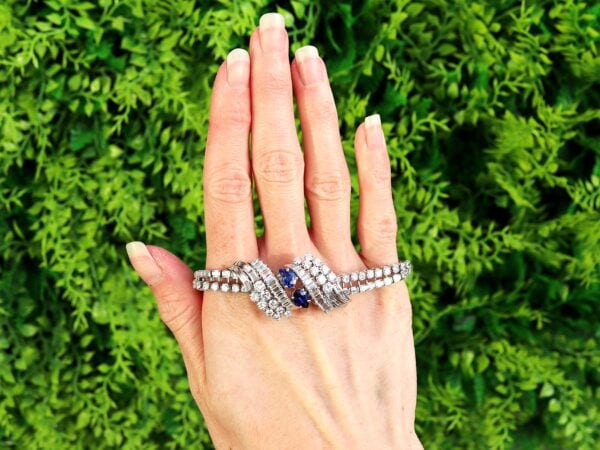 Ceylon Sapphire Diamond Bracelet Outdoor