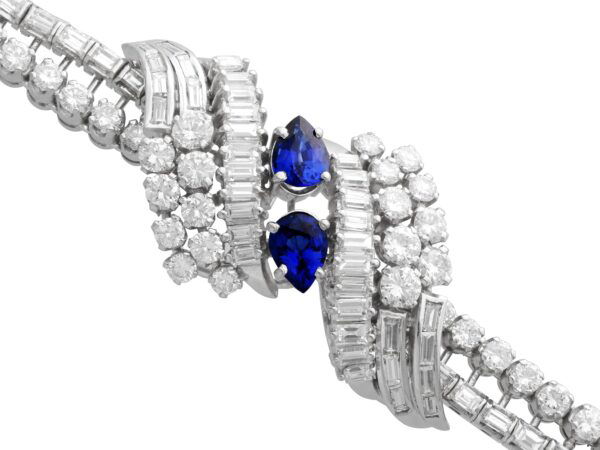 Vintage Platinum Bracelet Angled View