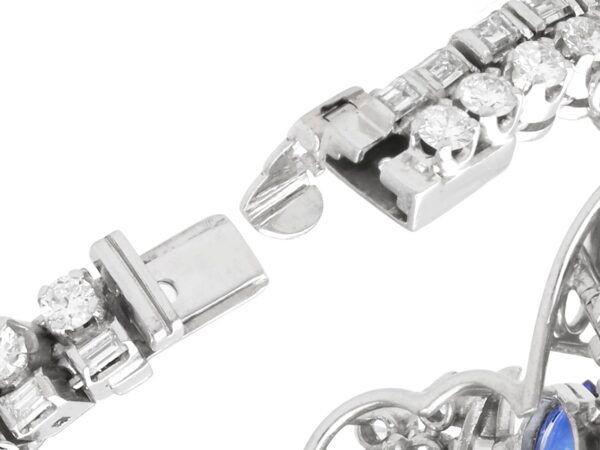 Vintage Platinum Clasp Open