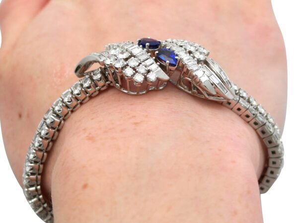Vintage Platinum Wrist View Close-Up