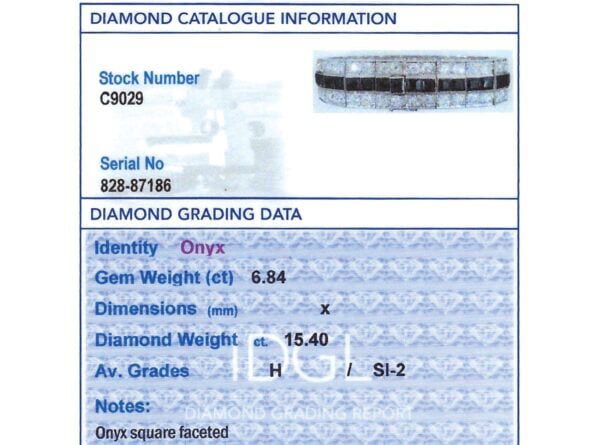 Antique Diamond Bracelet Certificate