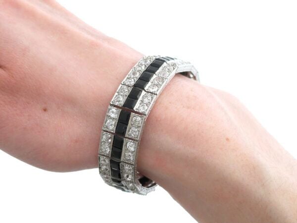 Diamond Platinum Bracelet Worn Shot