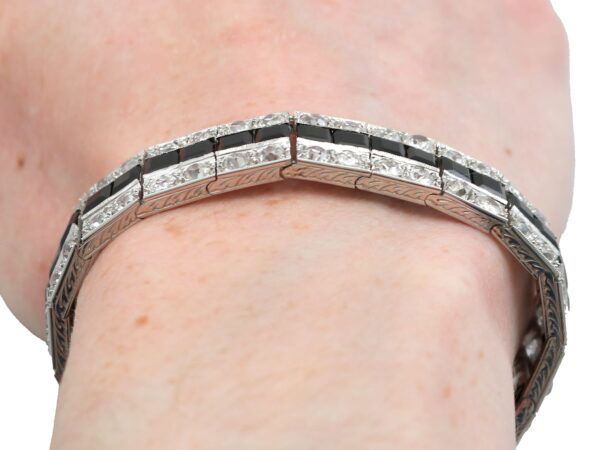 Antique Platinum Wrist View Close-Up