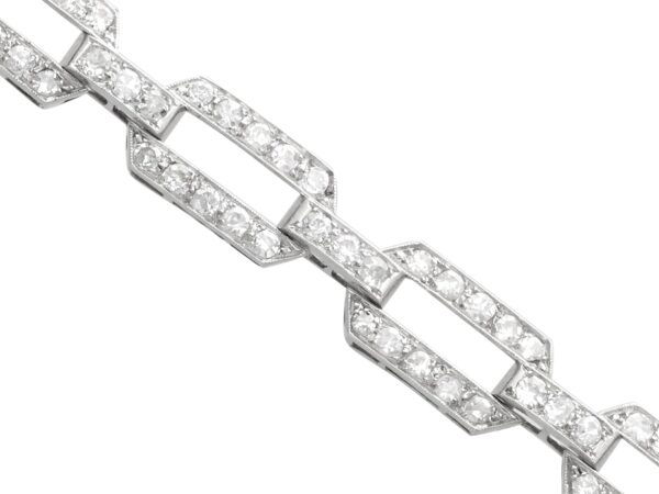 Close Up Art Deco Diamond Bracelet