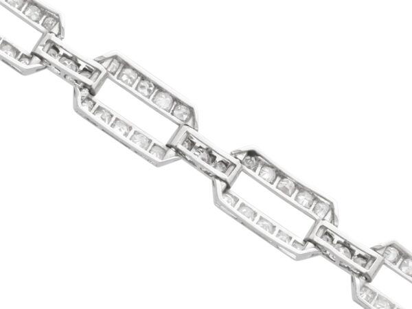 Reverse of Diamond Bracelet in Platinum