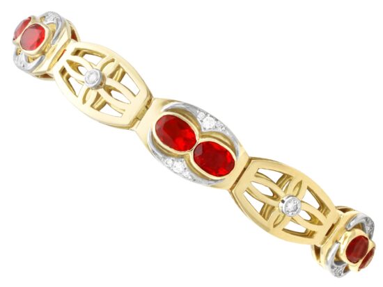 Fire Opal Bracelet Front