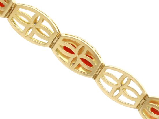Fire Opal Bracelet Reverse Detail