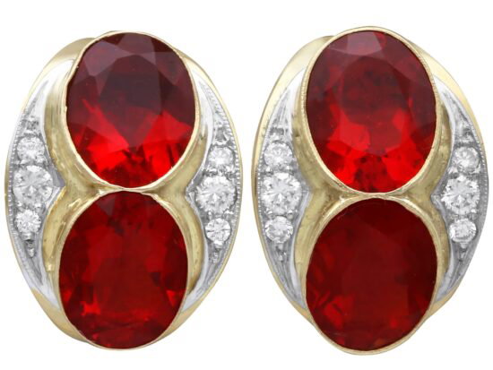 Yellow Gold Earring Close Up