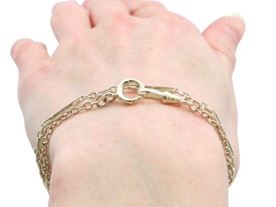 Watch Chain Worn Close-Up
