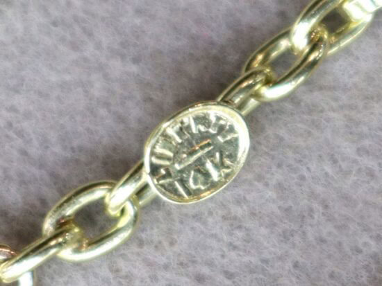 Antique Gold Watch Chain Detail