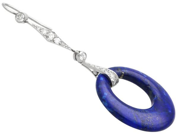1920s lapis lazuli earring