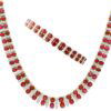 Vintage Ruby Jewellery Set