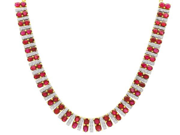 Ruby and diamond Necklace