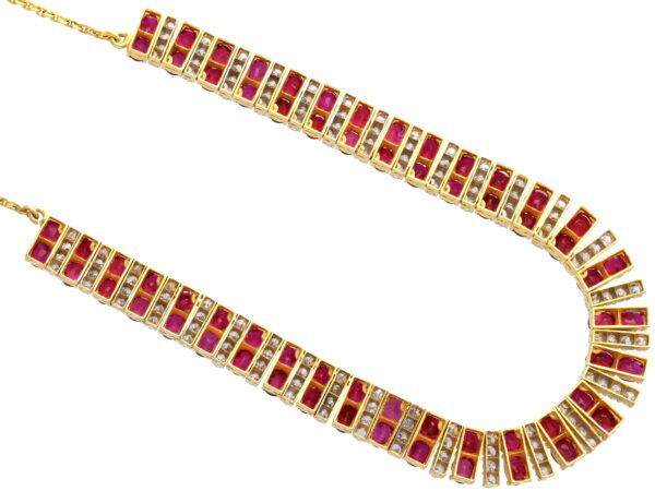 reverse of Ruby Bracelet and Necklace