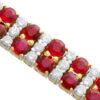 Ruby and Diamond Bracelet Links