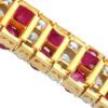 underside of ruby and diamonds