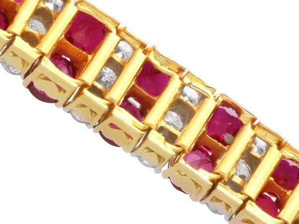 underside of ruby and diamonds