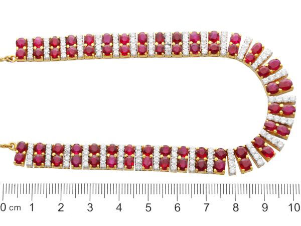Vintage Ruby necklace size