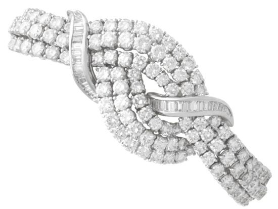 Vintage Diamond White Gold Bracelet