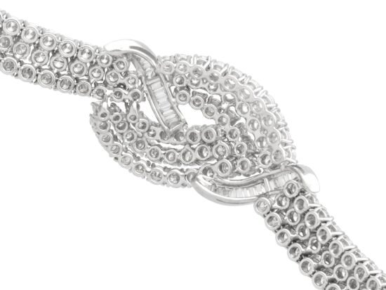 White Gold Diamond Bracelet Detail