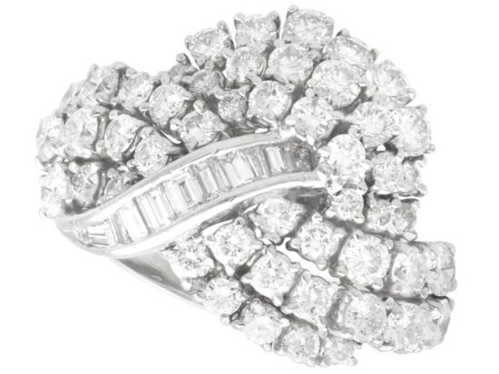 Vintage Diamond White Gold Ring
