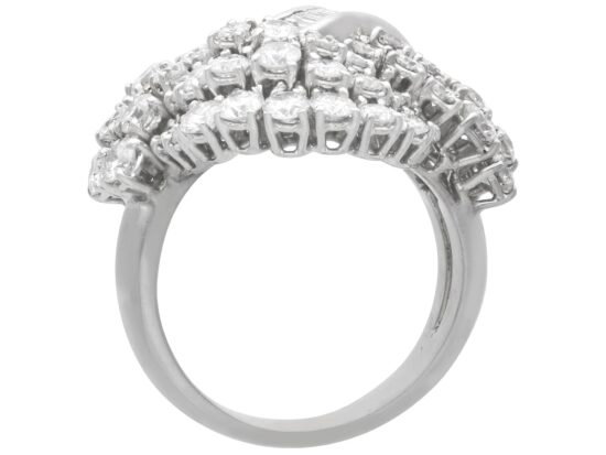 Knotted Vintage Diamond White Gold Ring