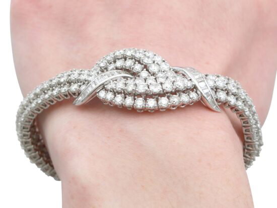 Diamond Bracelet Wrist Detail Closeup