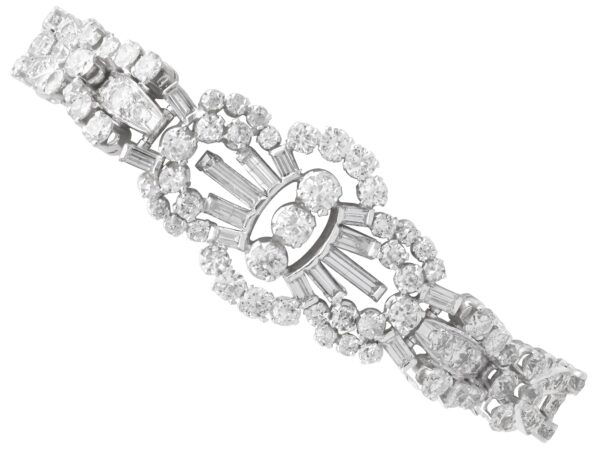 Antique Diamond Platinum Bracelet