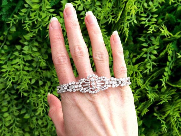 Platinum Diamond Bracelet Outdoor Shot