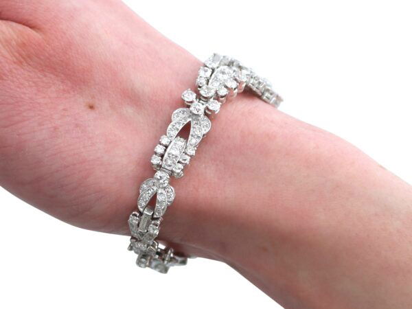 Antique Platinum Wrist View Close-Up