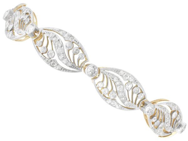 Art Nouveau Diamond Yellow Gold Bracelet