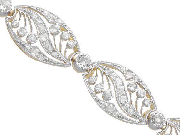 Art Nouveau Diamond Detail Close-Up