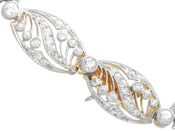 Art Nouveau Diamond Detail Close-Up
