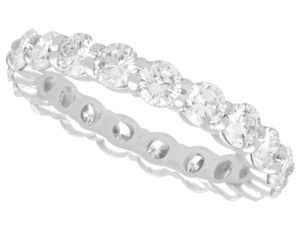 2.38 Carat Diamond Eternity Ring in 18k White Gold