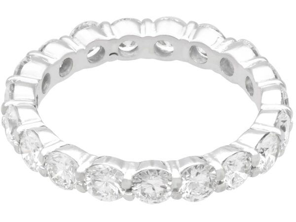 2.38 Carat Diamond Eternity Ring in 18k White Gold