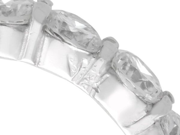 2.38 Carat Diamond Eternity Ring in 18k White Gold hallmark