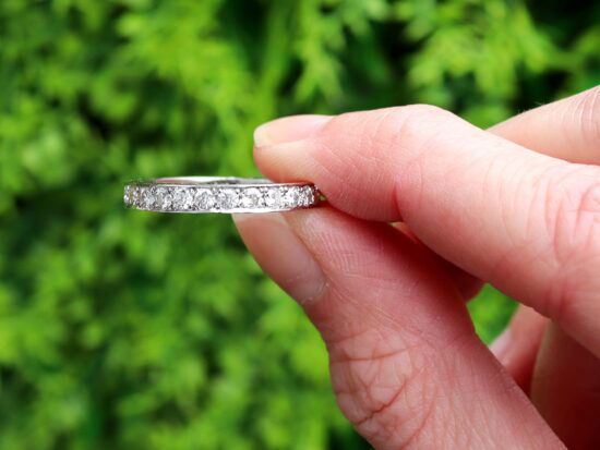 French Diamond Eternity Band outside