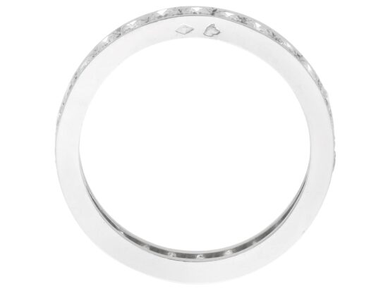 French Diamond Eternity Band in platinum