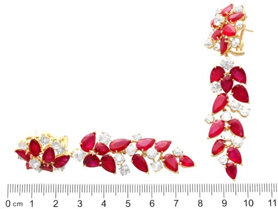 Ruby Earrings Size Reference Image