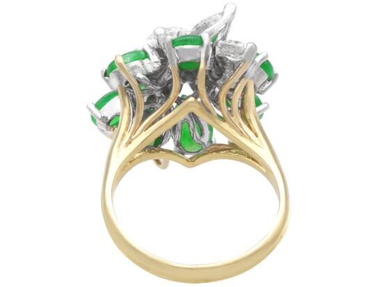 Cabochon Jadeite Cluster Reverse Detail