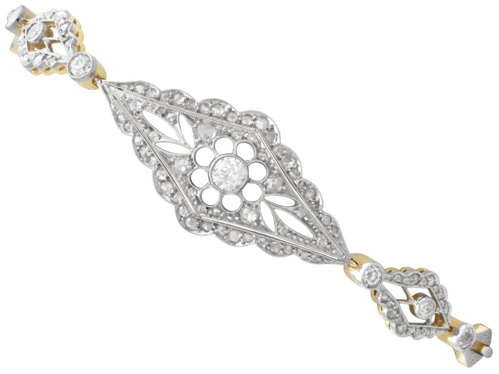 Edwardian Diamond Yellow Gold Bracelet