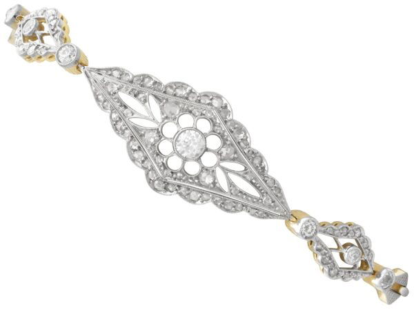 Edwardian Diamond Yellow Gold Bracelet