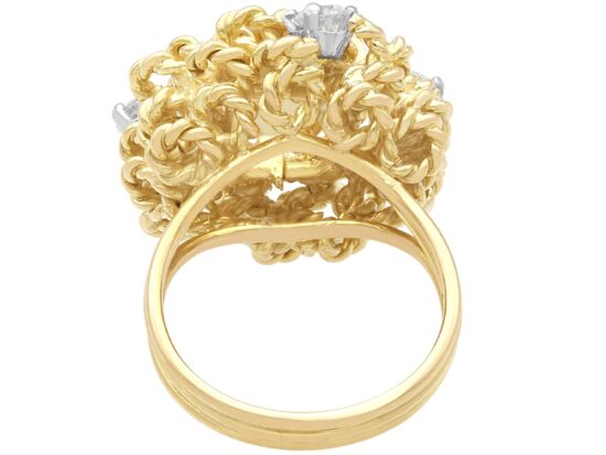 Pierced Ring Setting Closeup Detail