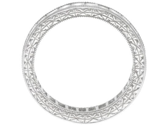 Platinum Full Diamond Eternity Ring